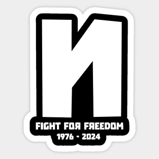 Navalny Fight For Freedom 1976-2024 Sticker